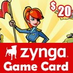 Zynga Game Card $20